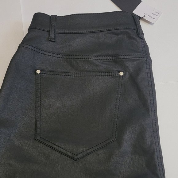 Lafayette 148 New York Thompson Waxed Denim Jeans - Picture 6 of 16